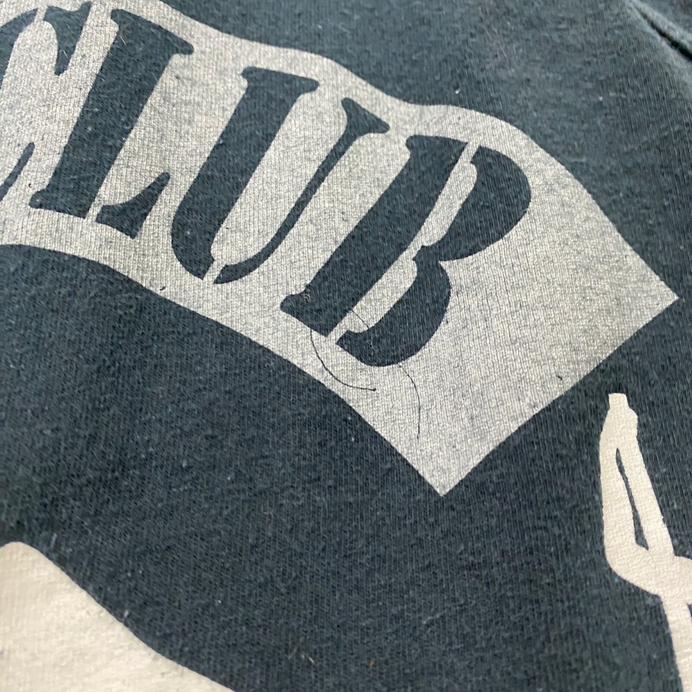 Strip Club Baggers Vtg 80s 90s Tank Top Black Motorcycle Bar Tee Pin Up Stripper - Picture 11 of 14